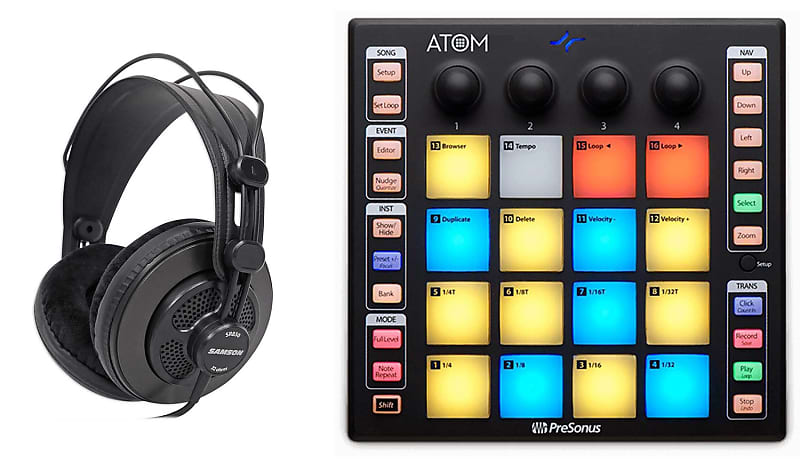 DJ-Контроллер PreSonus ATOM+PRO-M50 dj станции комплекты контроллеры gemini mdj 500