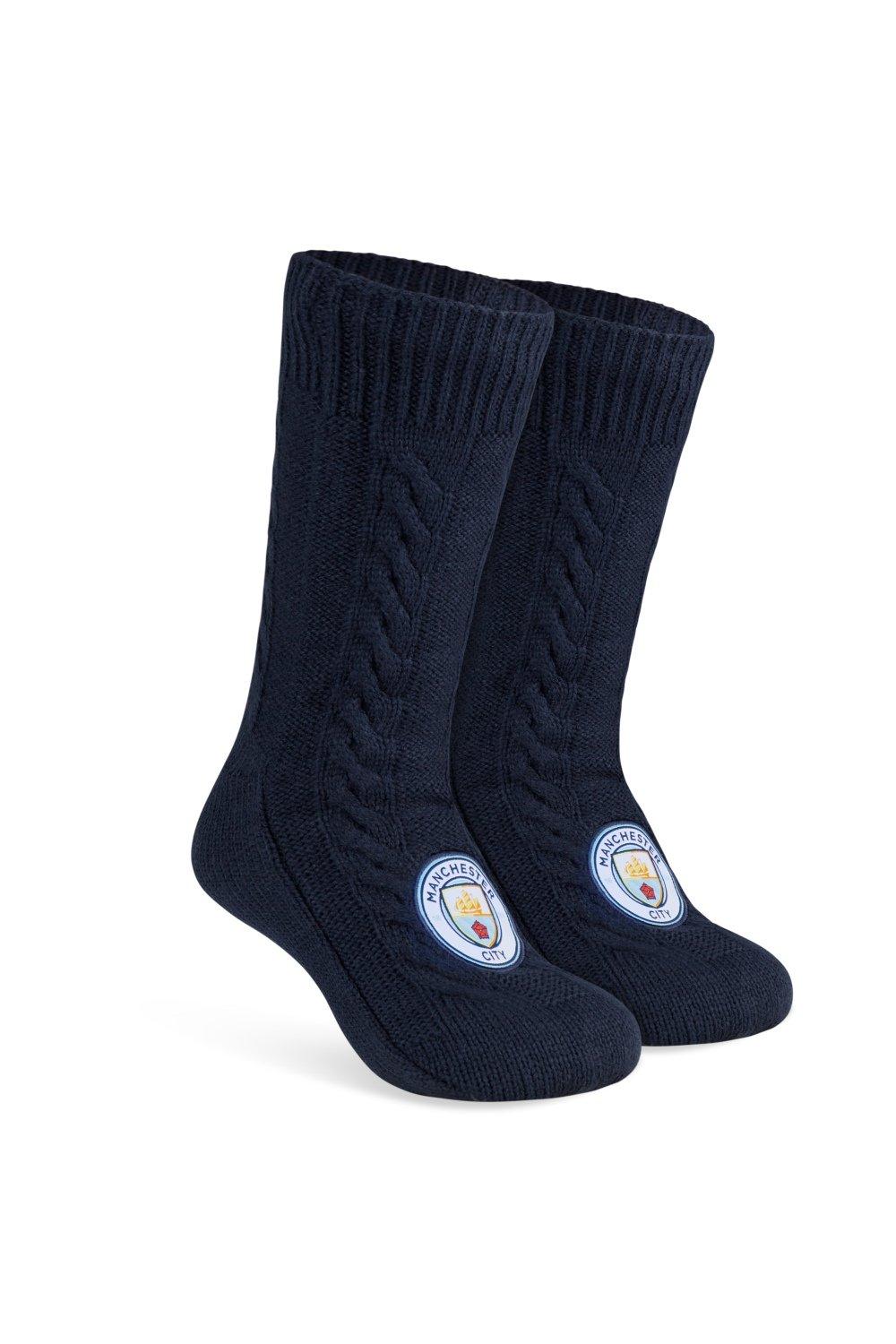 Носки-тапочки Manchester City FC, синий цена и фото