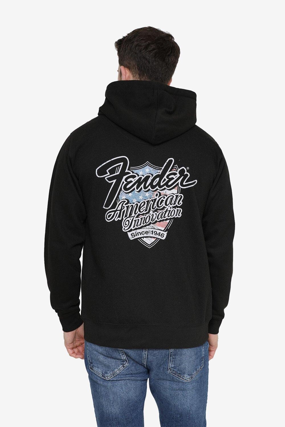 

Мужская толстовка на молнии American Innovation Fender, черный