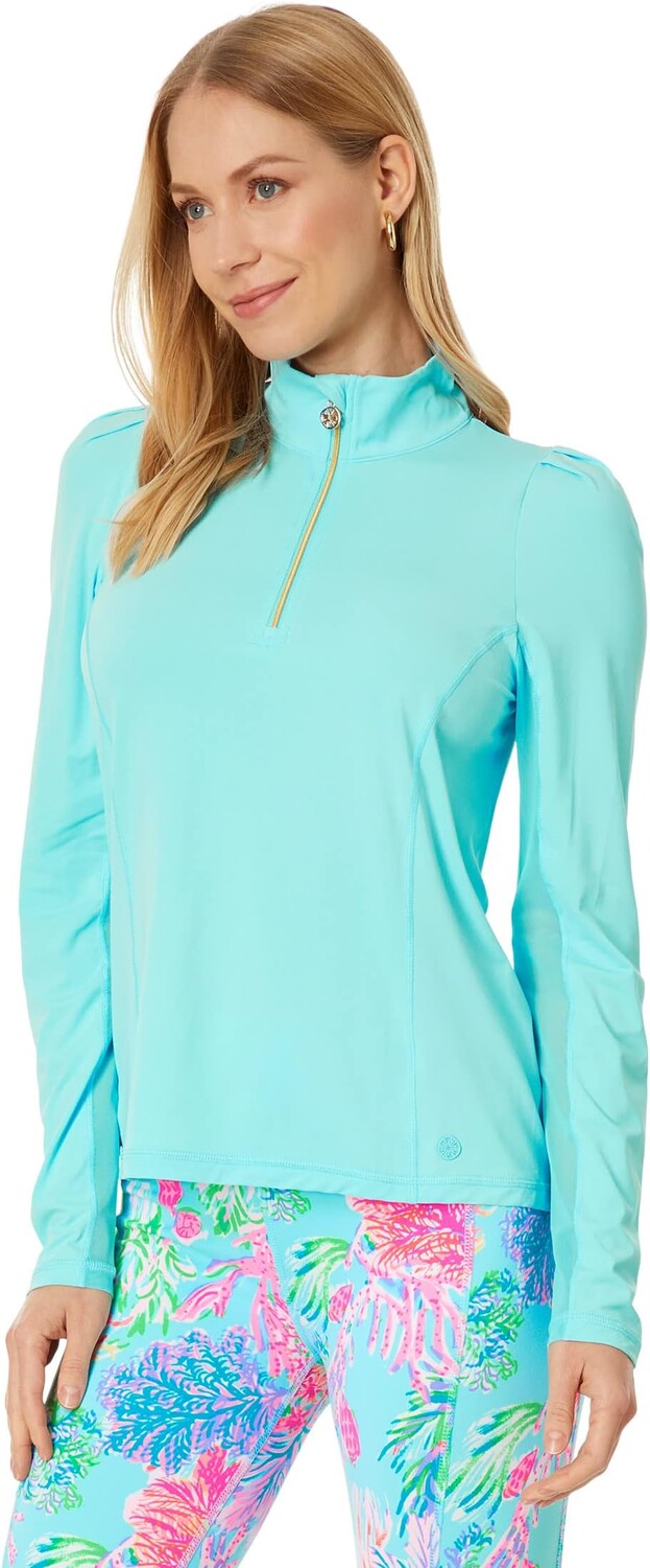 

Сетчатая вставка Niccola на молнии 1/2 Lilly Pulitzer, цвет Celestial Blue