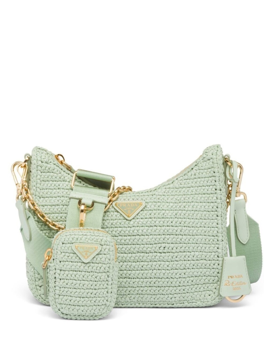 

Prada сумка на плечо Re-Edition 2005, зеленый