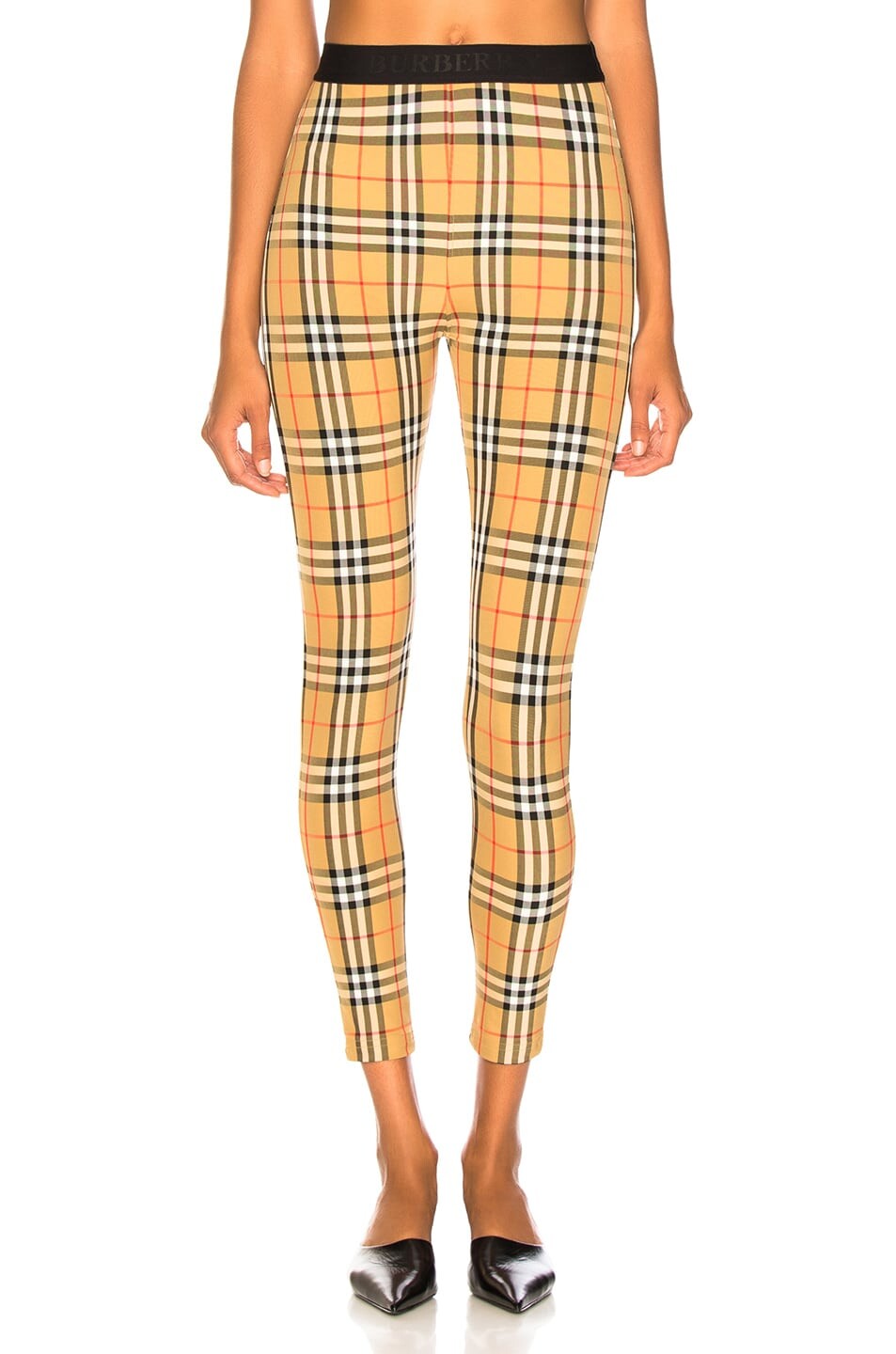 

Брюки Burberry Belvoir Legging, цвет Archive Beige