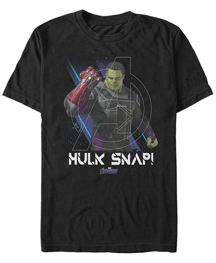 

Мужская футболка с короткими рукавами Marvel Avengers Endgame Hulk Snap Fifth Sun, черный