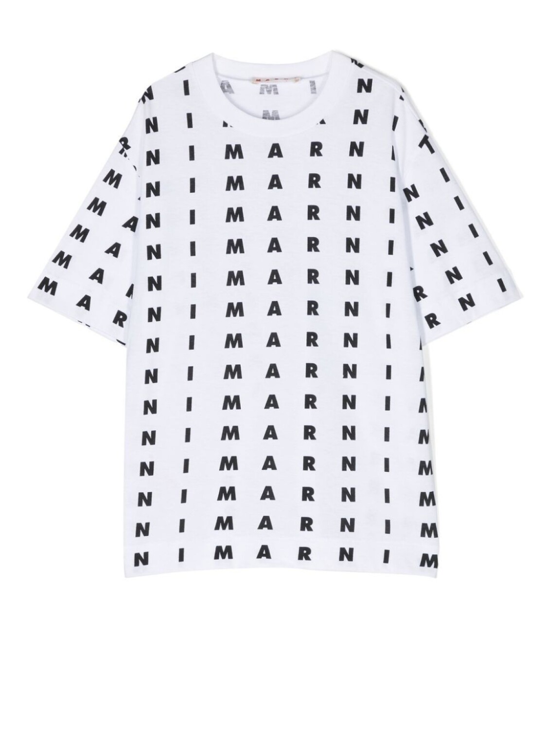 

Футболка с монограммой Marni Kids, белый
