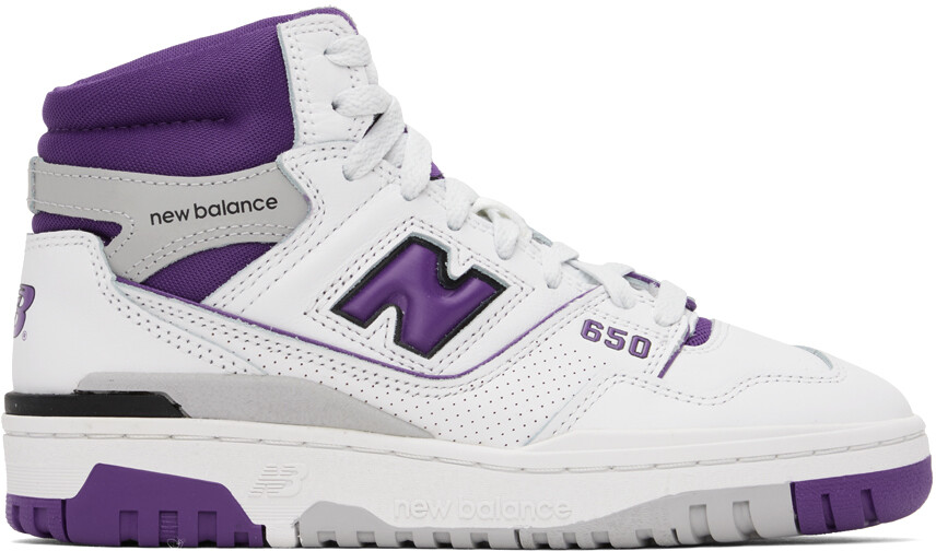 

Кроссовки New Balance 650, белый/серый/фиолетовый