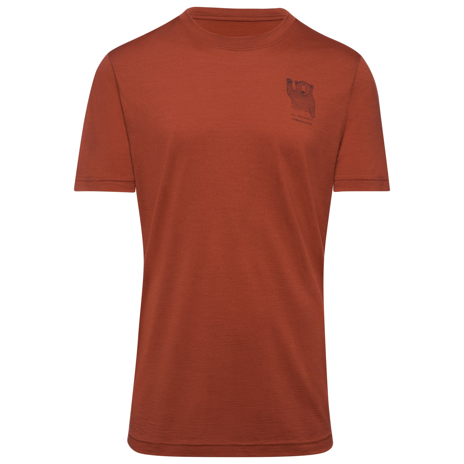 Рубашка из мериноса Thermowave Merino Life T Shirt Hi Honey!, цвет Clay Rock