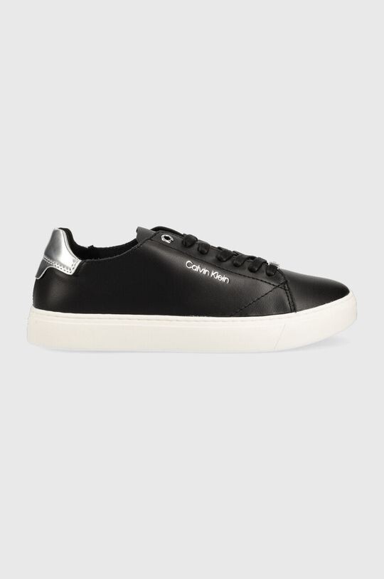 

Кожаные кроссовки на шнуровке Cupsole без подкладки Calvin Klein, черный