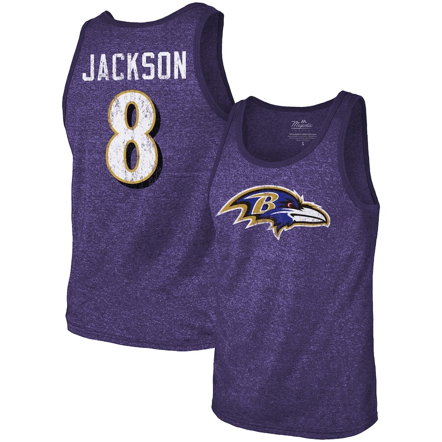 

Майка Majestic Threads Baltimore Ravens, фиолетовый