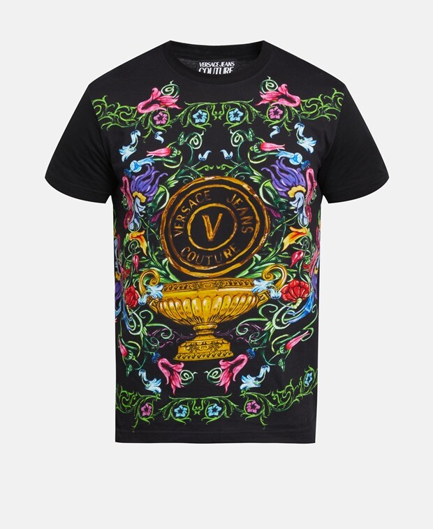 

Футболка Versace Jeans Couture, цвет Caviar Black