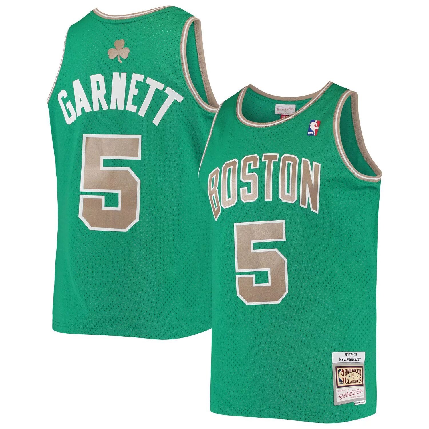 

Мужская футболка Mitchell & Ness Kevin Garnett Kelly Green Boston Celtics Hardwood Classics Swingman Jersey