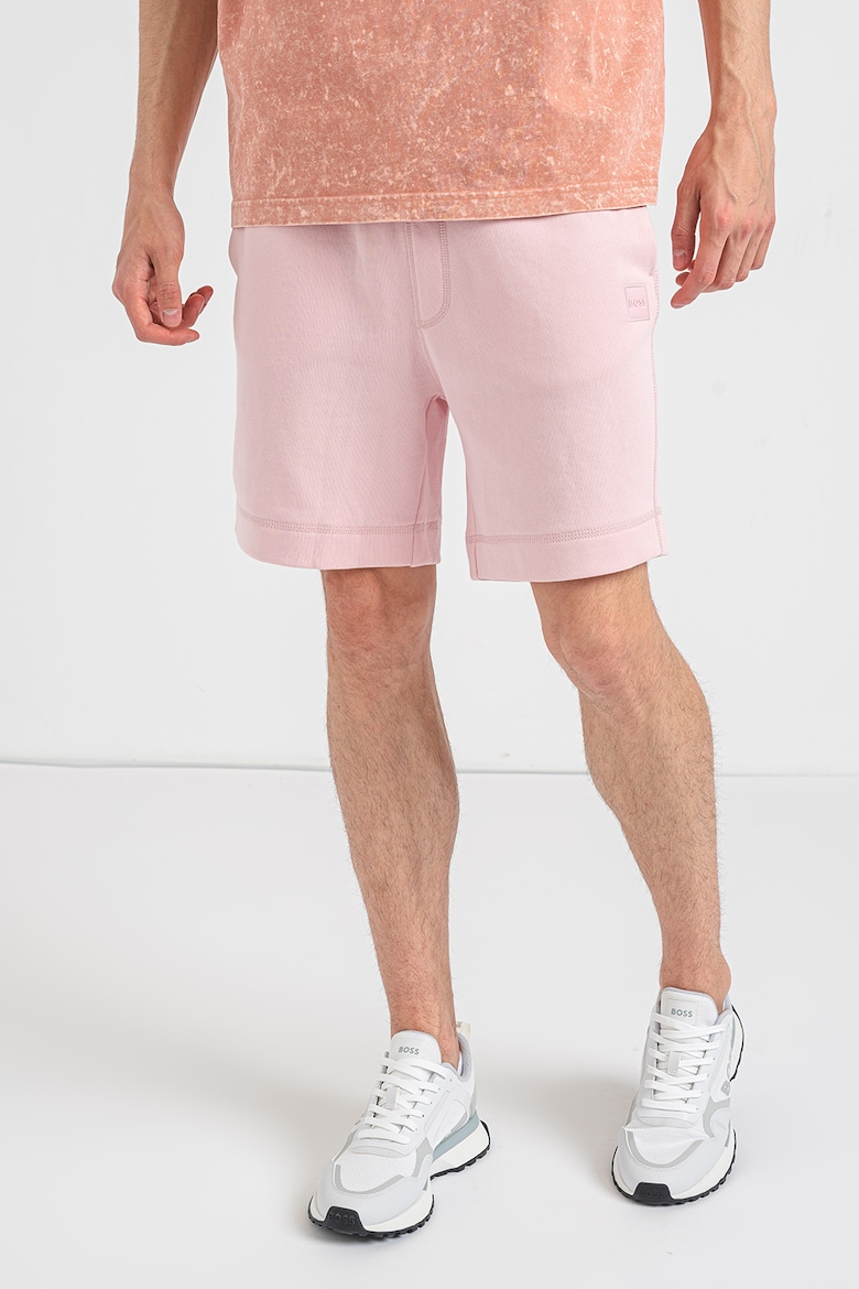Хлопковые шорты Sewalk с карманами Boss, розовый