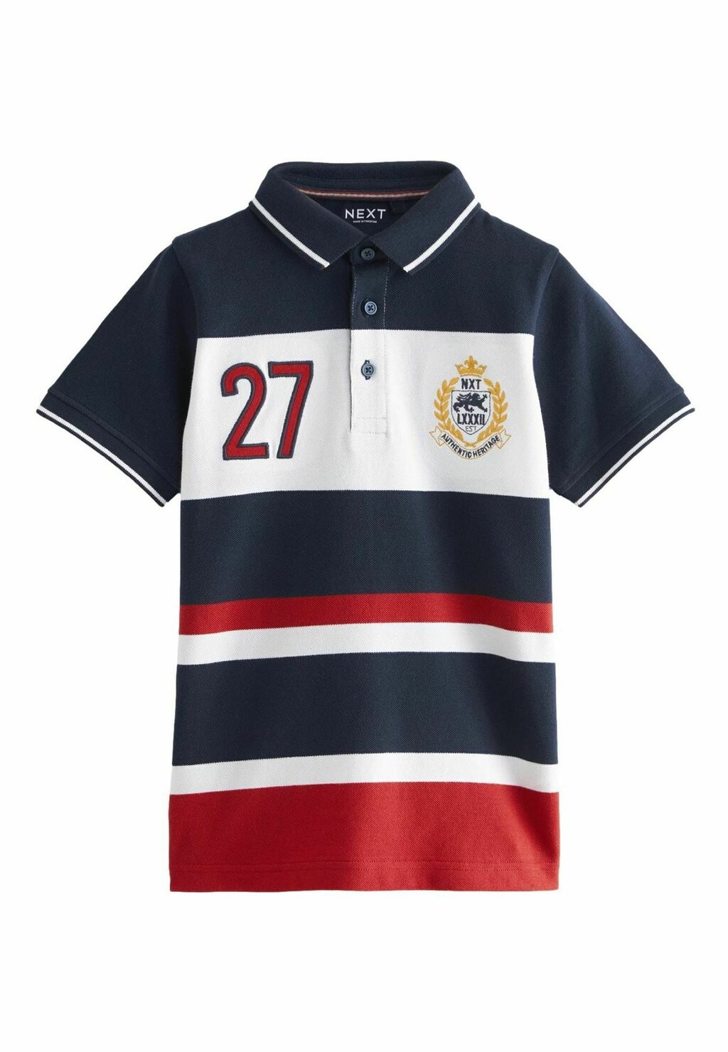 

Рубашка-поло COLOURBLOCK SHORT SLEEVES Next, цвет red blue