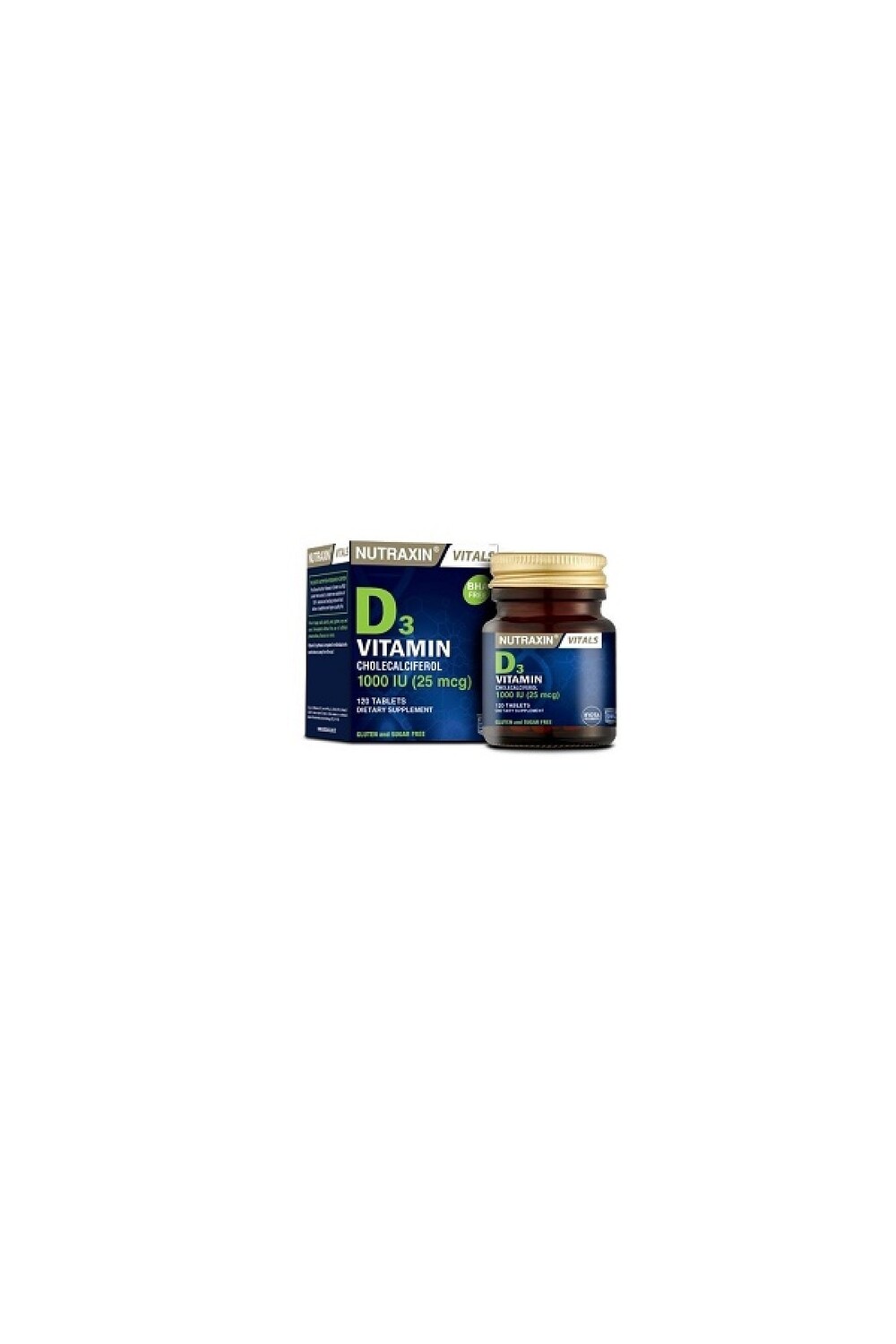

Nutraxin Витамин D3 1000 МЕ 120 таблеток