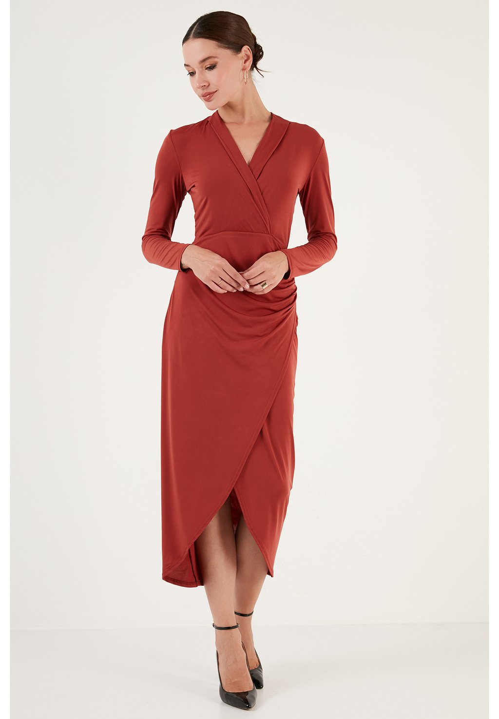 Повседневное платье LELA, цвет brick red