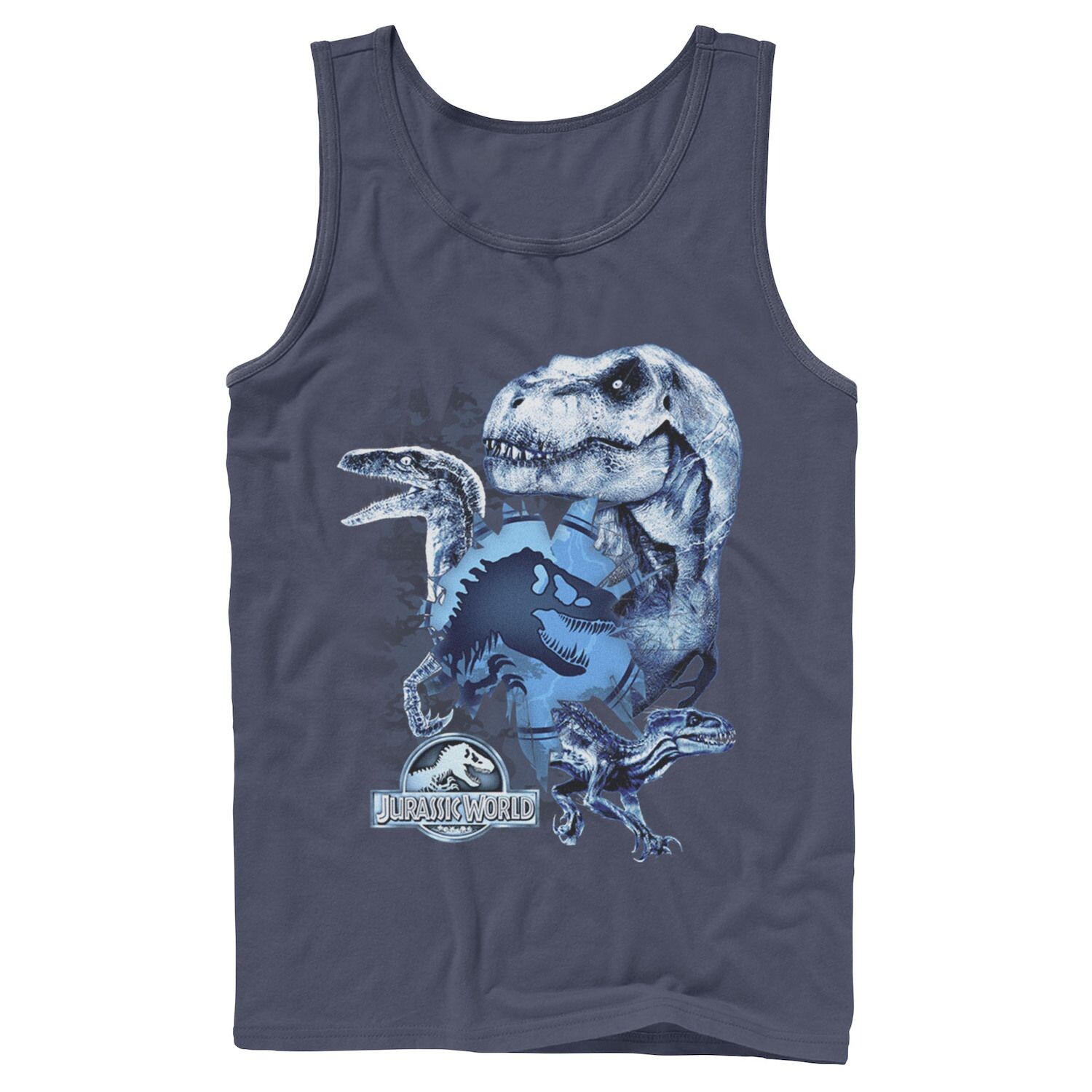 

Мужская камуфляжная майка Jurassic World Two T-Rex Squad Shatter Tank Licensed Character