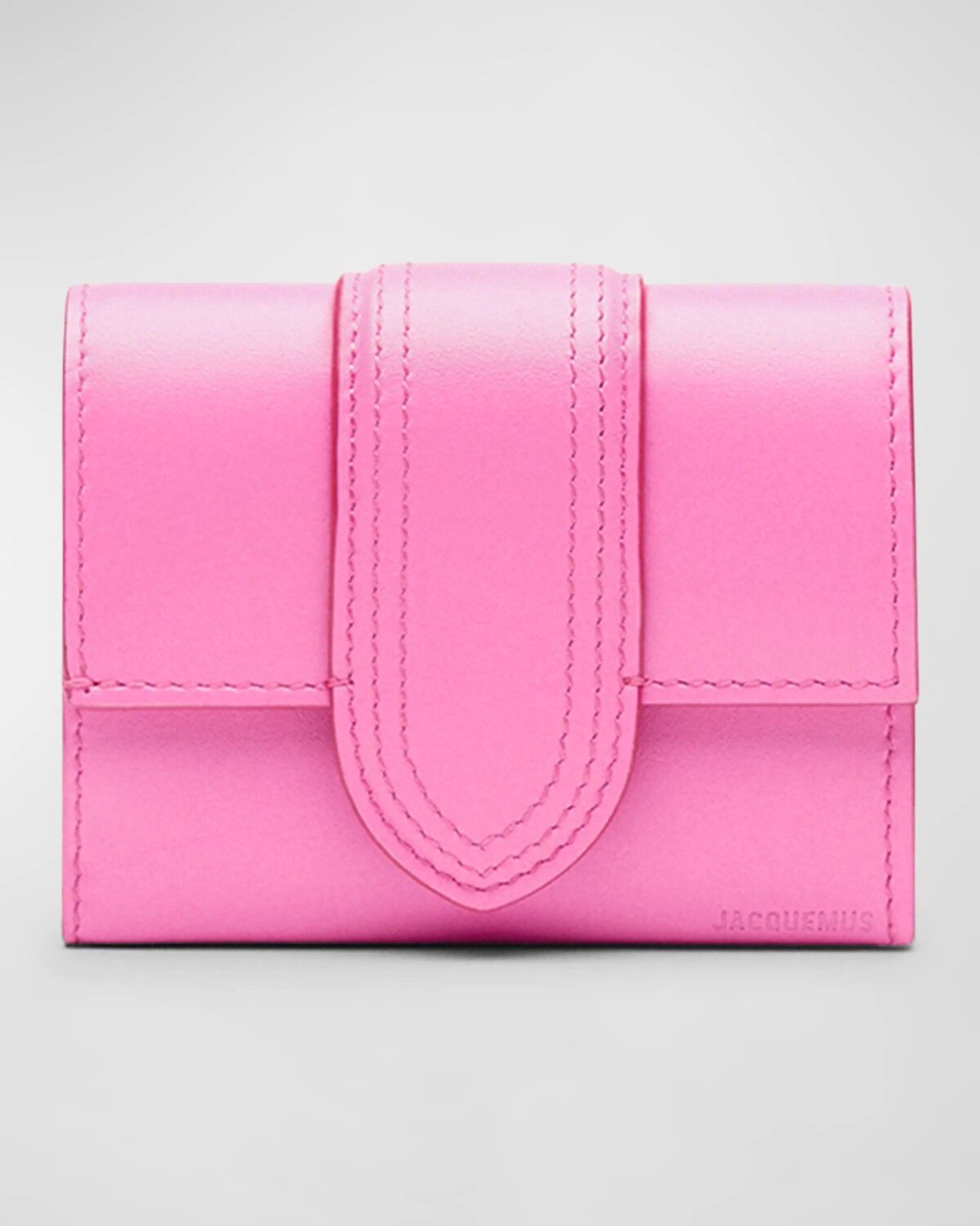 

Кожаный кошелек Le Compact Bambino Jacquemus, цвет Neon Pink