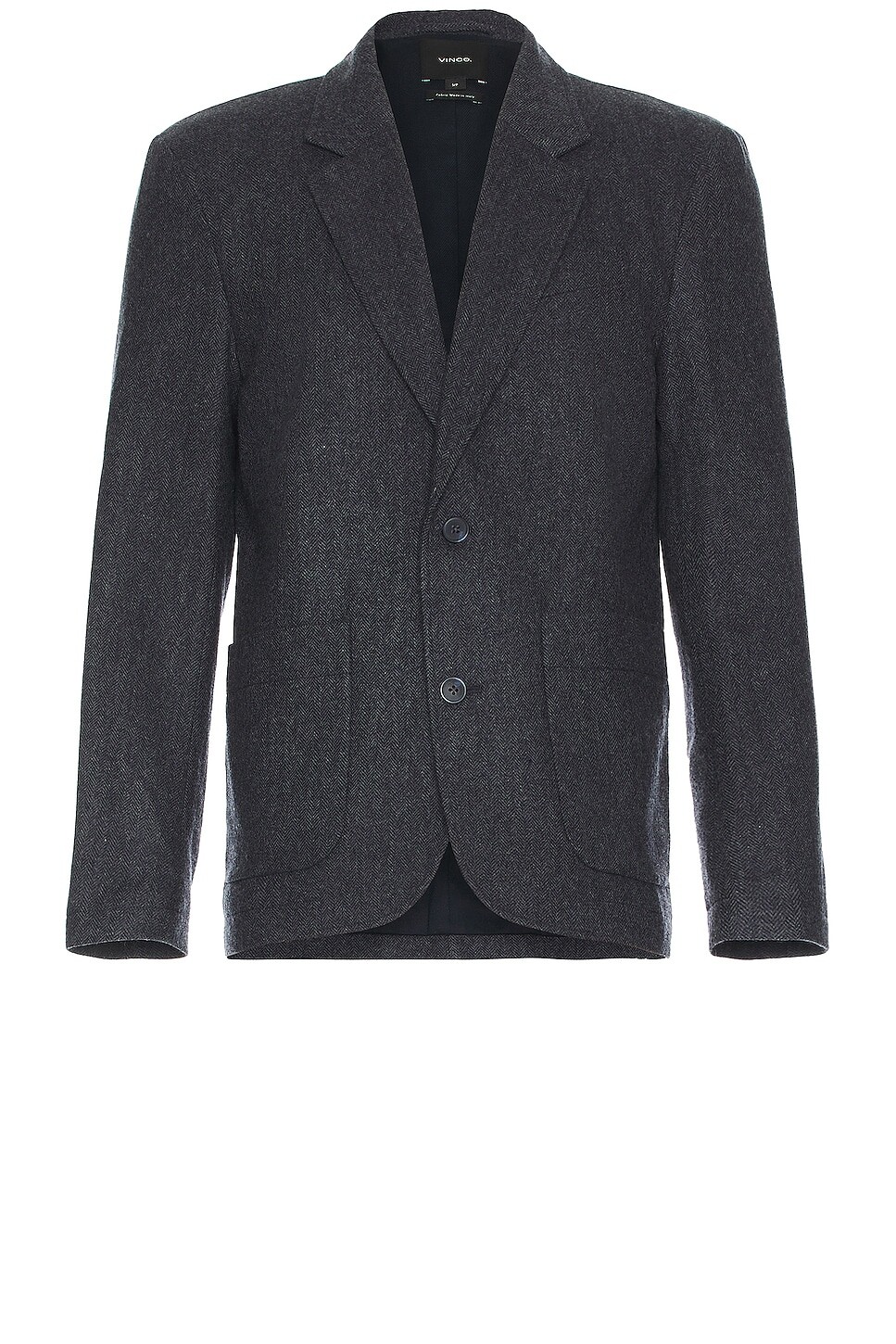 

Пиджак Vince Wool Flannel Herringbone, цвет Coastal & Medium Heather Grey