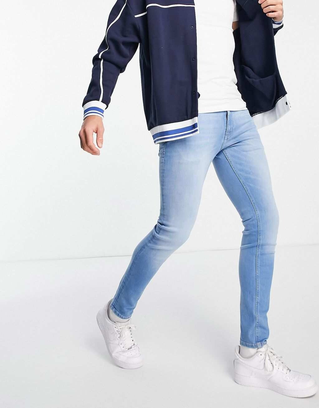 

Голубые джинсы скинни скинни Jack & Jones Intelligence Liam