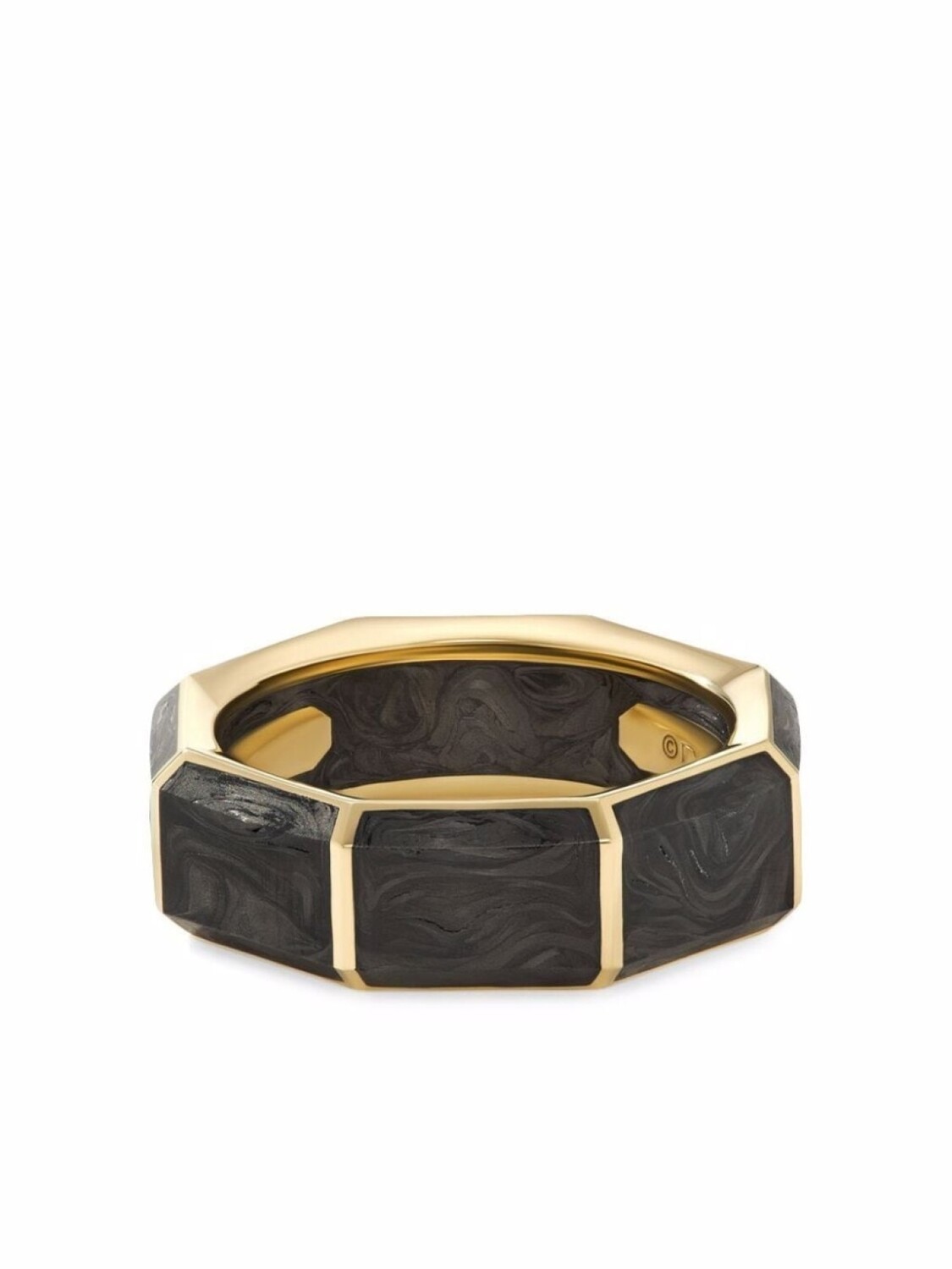 

Золотое кольцо David Yurman, черный