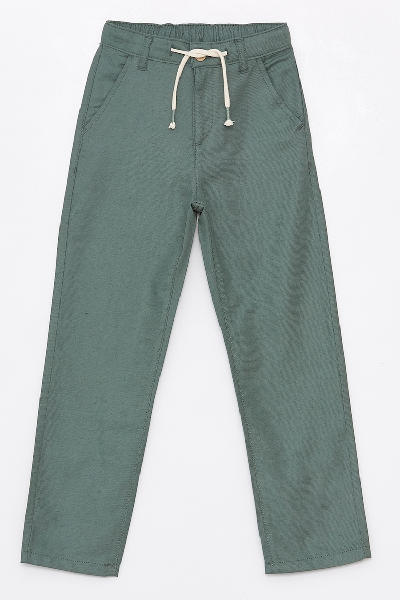 Льняные брюки с завышенной талией Lc Waikiki, зеленый