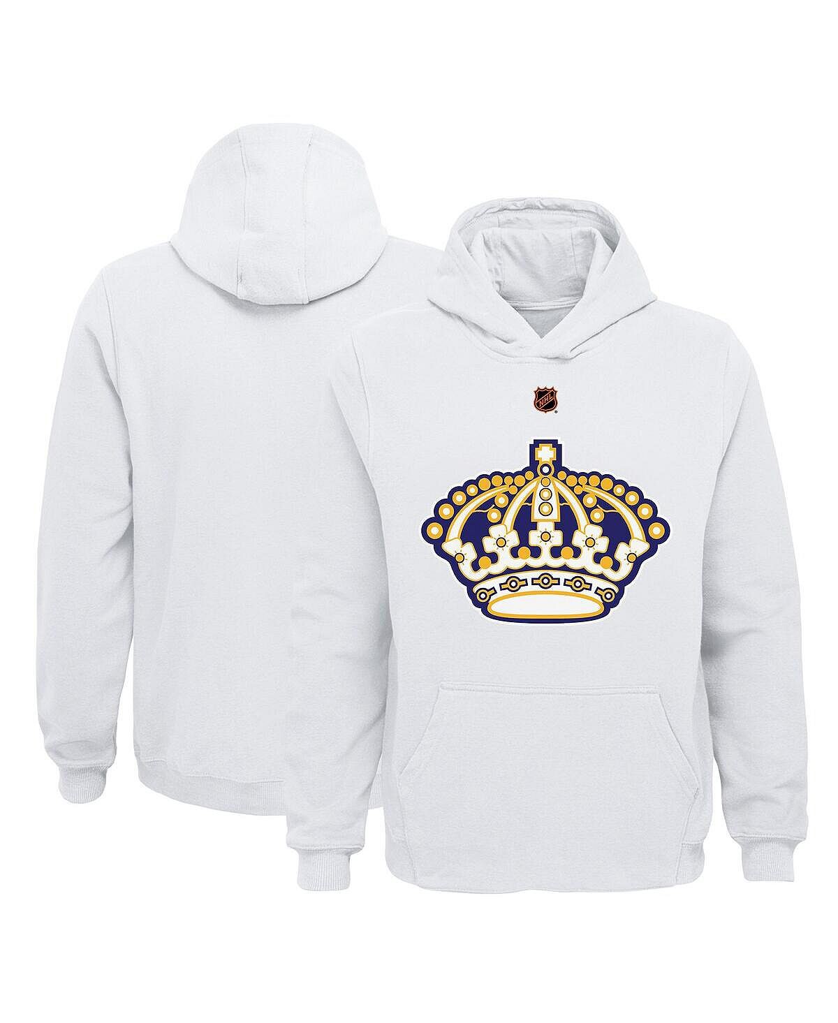 

Белый флисовый пуловер с капюшоном с основным логотипом Big Boys Los Angeles Kings Special Edition 2.0 Outerstuff