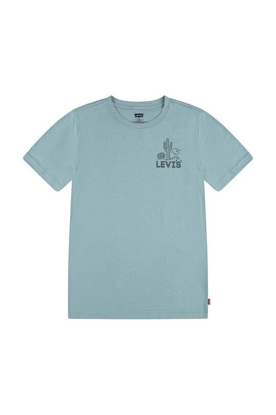 

Levi's Детская хлопковая футболка, зеленый