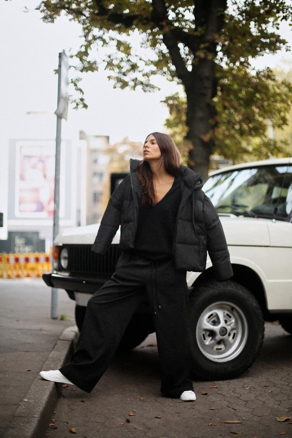 

Укороченный анорак для защиты от воды и ветра ZARA, черный