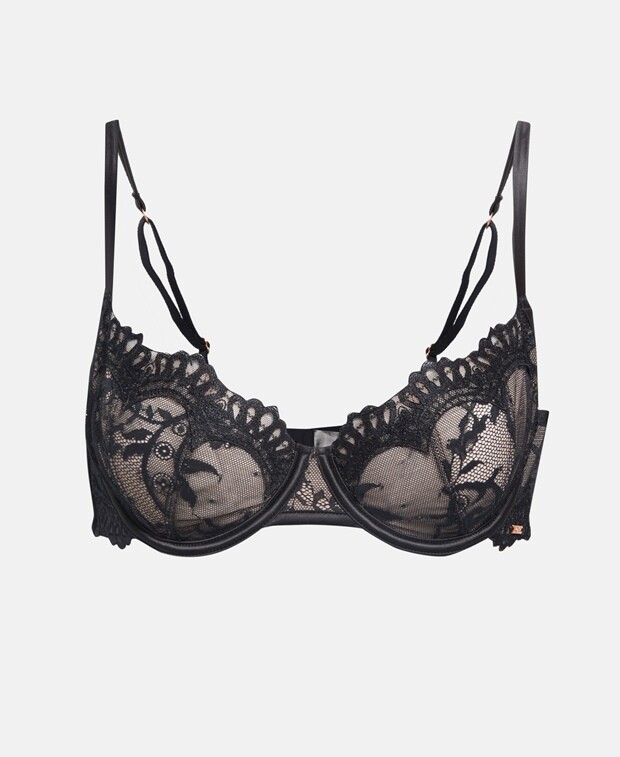 

Бюстгальтер на косточках, чашка BG Hunkemöller, цвет Caviar Black