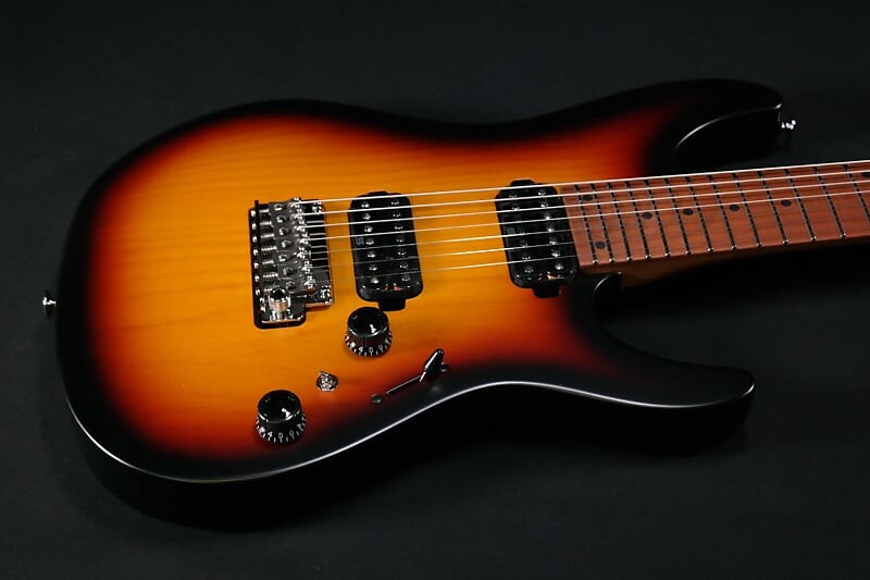 Электрогитара Ibanez AZ24027TFF AZ Prestige 7str Electric Guitar w/Case - Tri Fade Burst Flat 672