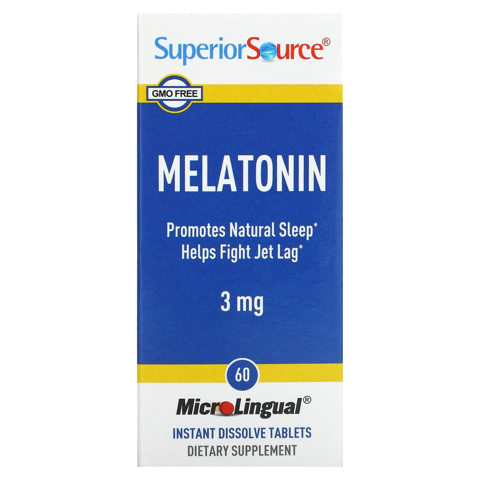 Superior Source Мелатонин 3 мг 60 таблеток superior source дгеа 60 таблеток 60 мгновенно растворимых таблеток