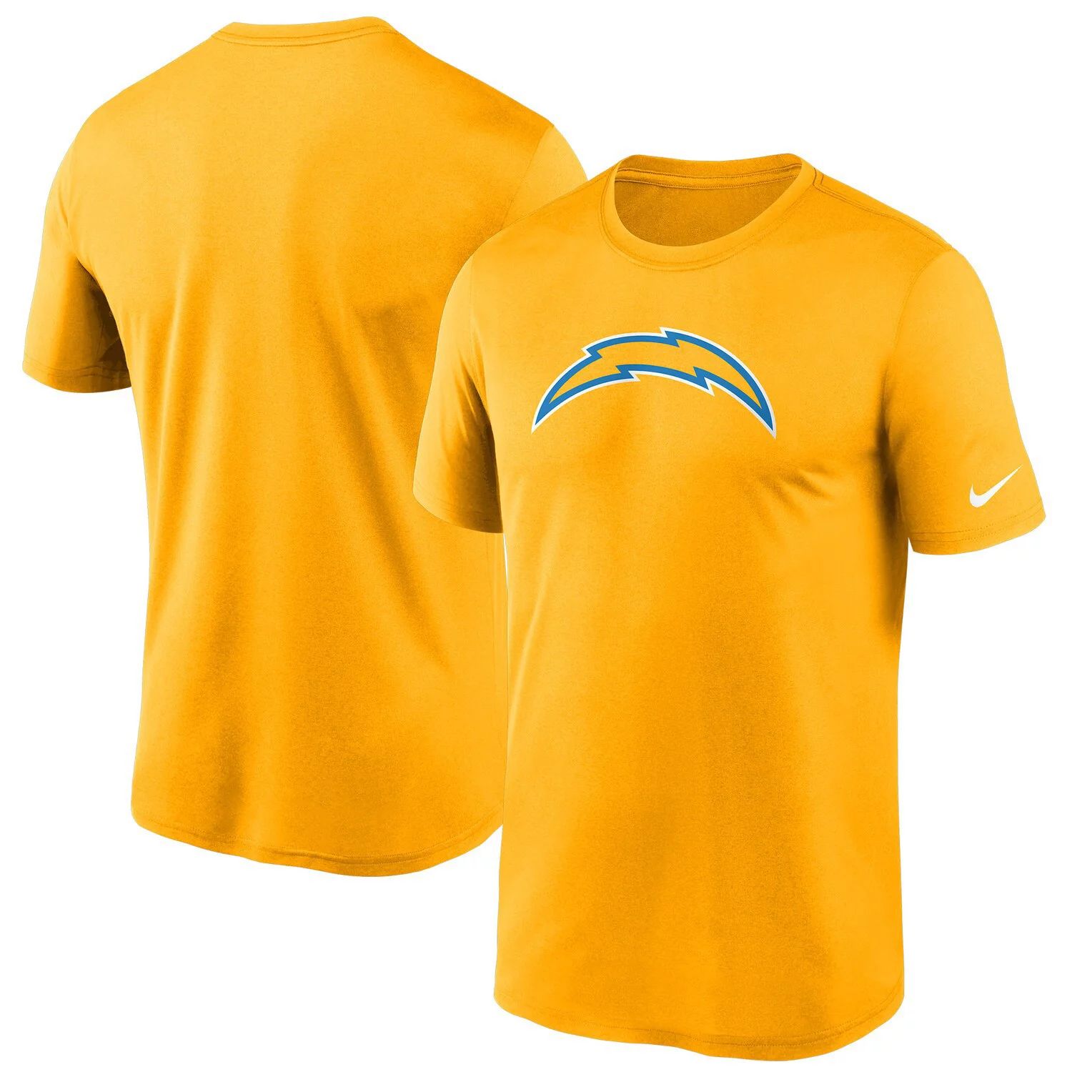 Мужская золотая футболка с логотипом Los Angeles Chargers Essential Legend Performance Nike