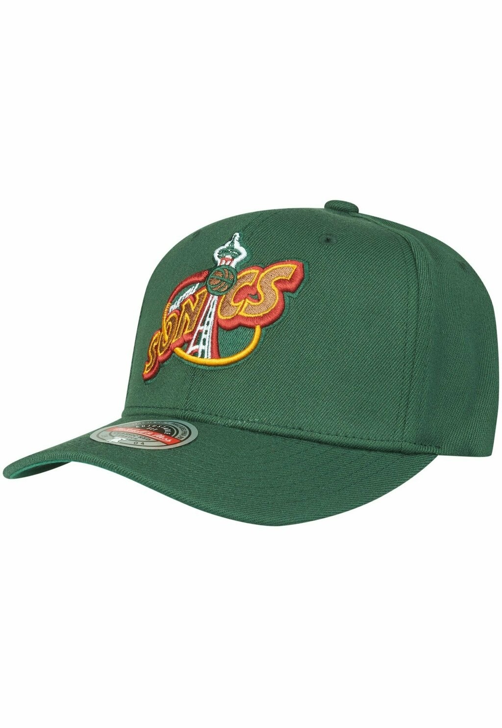 

Бейсболка STRETCH SEATTLE SUPERSONICS HWC Mitchell & Ness, цвет celtic green