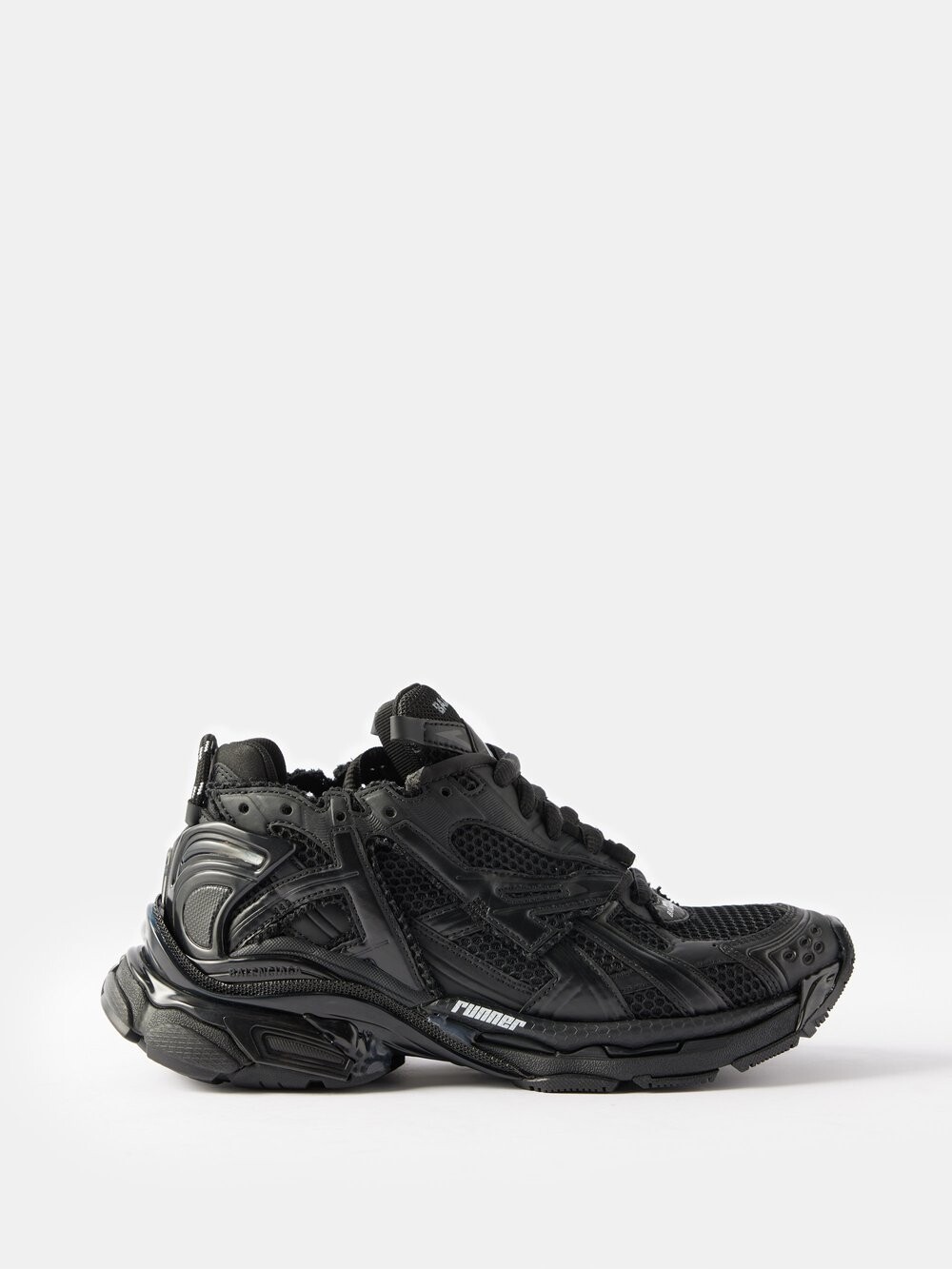 

Кроссовки runner из сетчатой ткани со вставками Balenciaga, черный