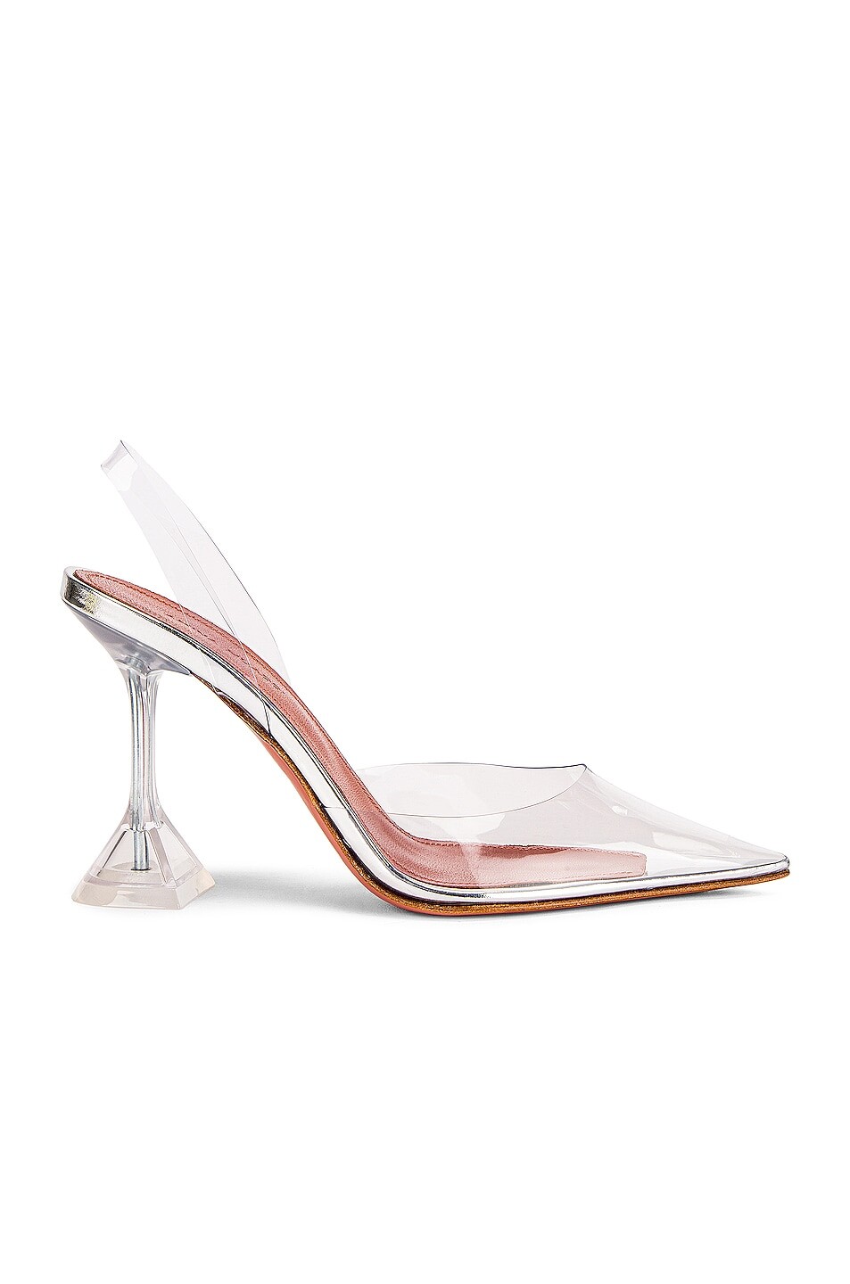 

Туфли Amina Muaddi Holli Glass, цвет Transparent
