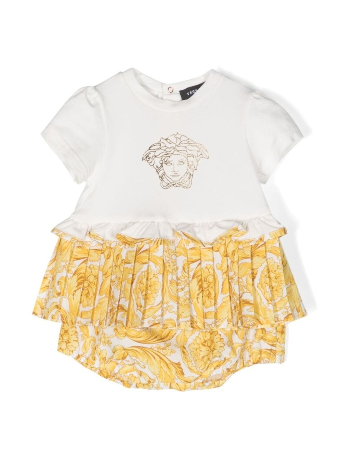 

Versace Kids платье с декором Medusa, белый
