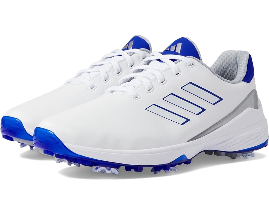 Кроссовки adidas Golf ZG23 Lightstrike Golf Shoes, цвет Footwear White/Lucid Blue/Silver Metallic футбольные бутсы multi cam crazyfast league tf messi unisex adidas performance цвет lucid blue blue burst footwear white