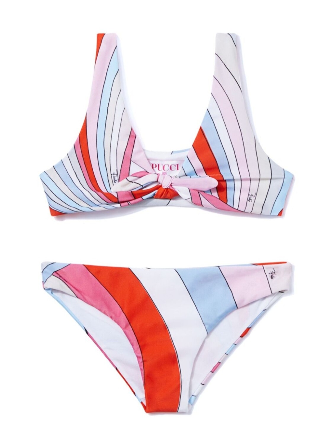

PUCCI Junior бикини с принтом Iride, розовый