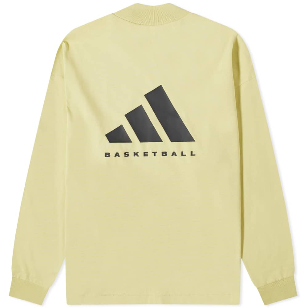 

Футболка Adidas Basketball с длинным рукавом и логотипом сзади