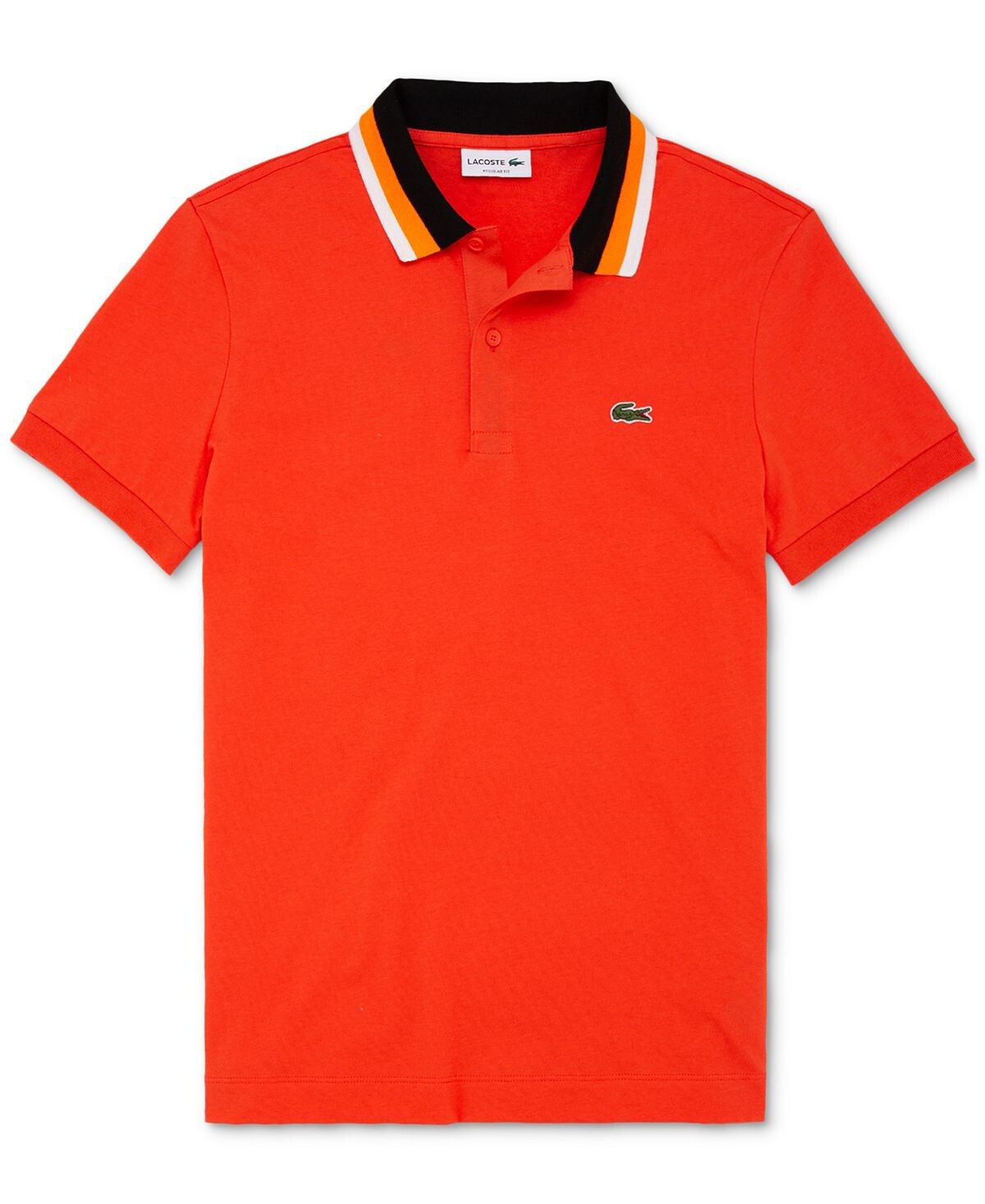 

Мужская рубашка-поло обычного кроя с контрастным воротником Lacoste