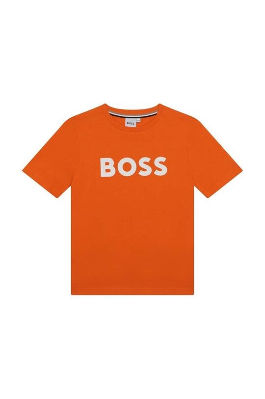 

Хлопковая футболка для детей Boss, оранжевый