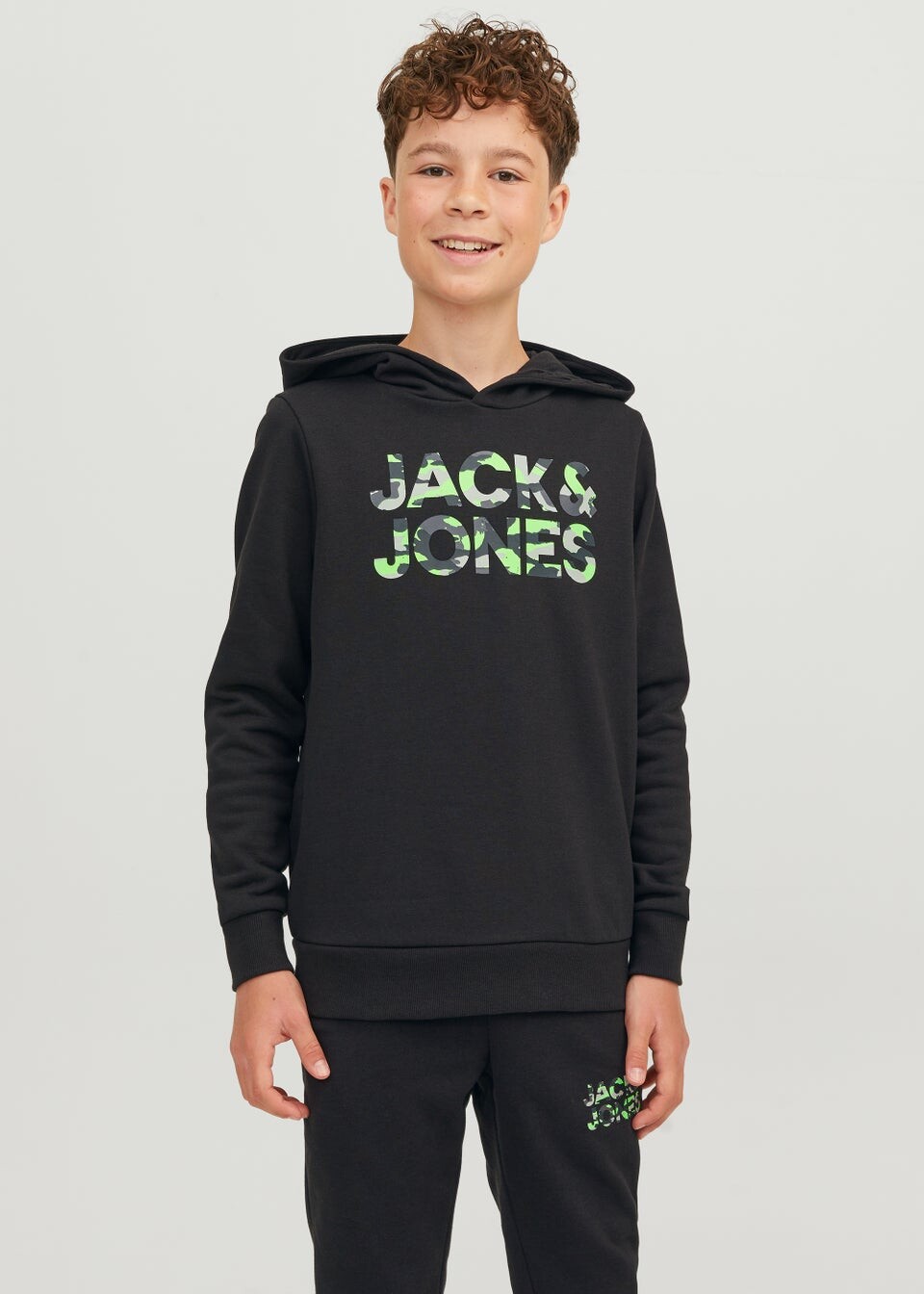

Jack and Jones Черная толстовка с логотипом Junior Miles (6–16 лет)