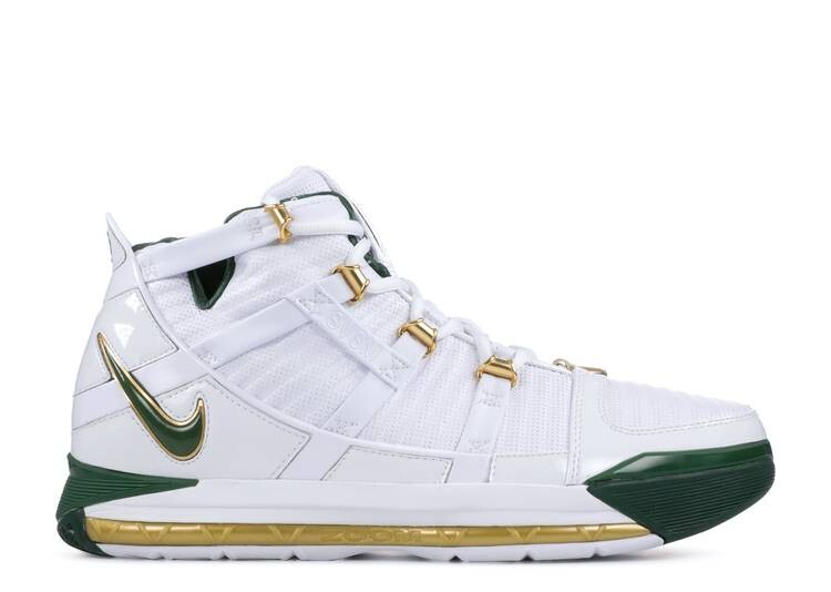 Кроссовки Nike ZOOM LEBRON 3 QS 'SVSM HOME', белый