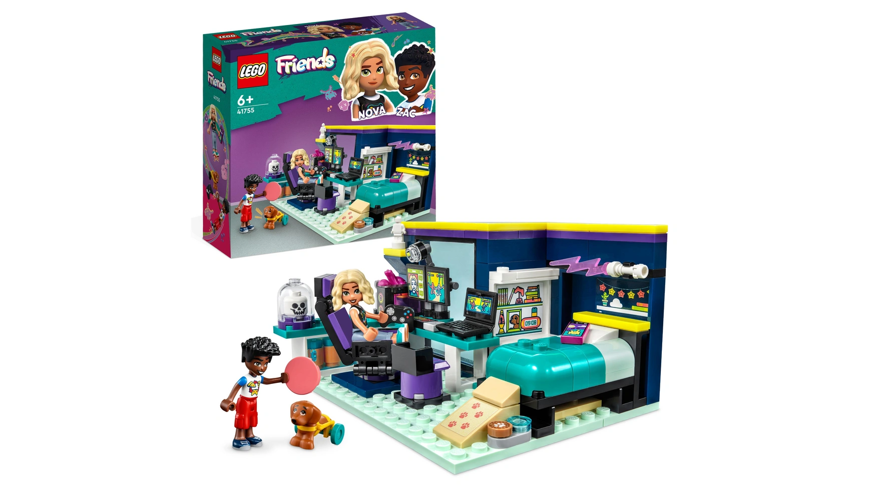 Lego Friends Игрушка для спальни Комната Новы, мини-куклы