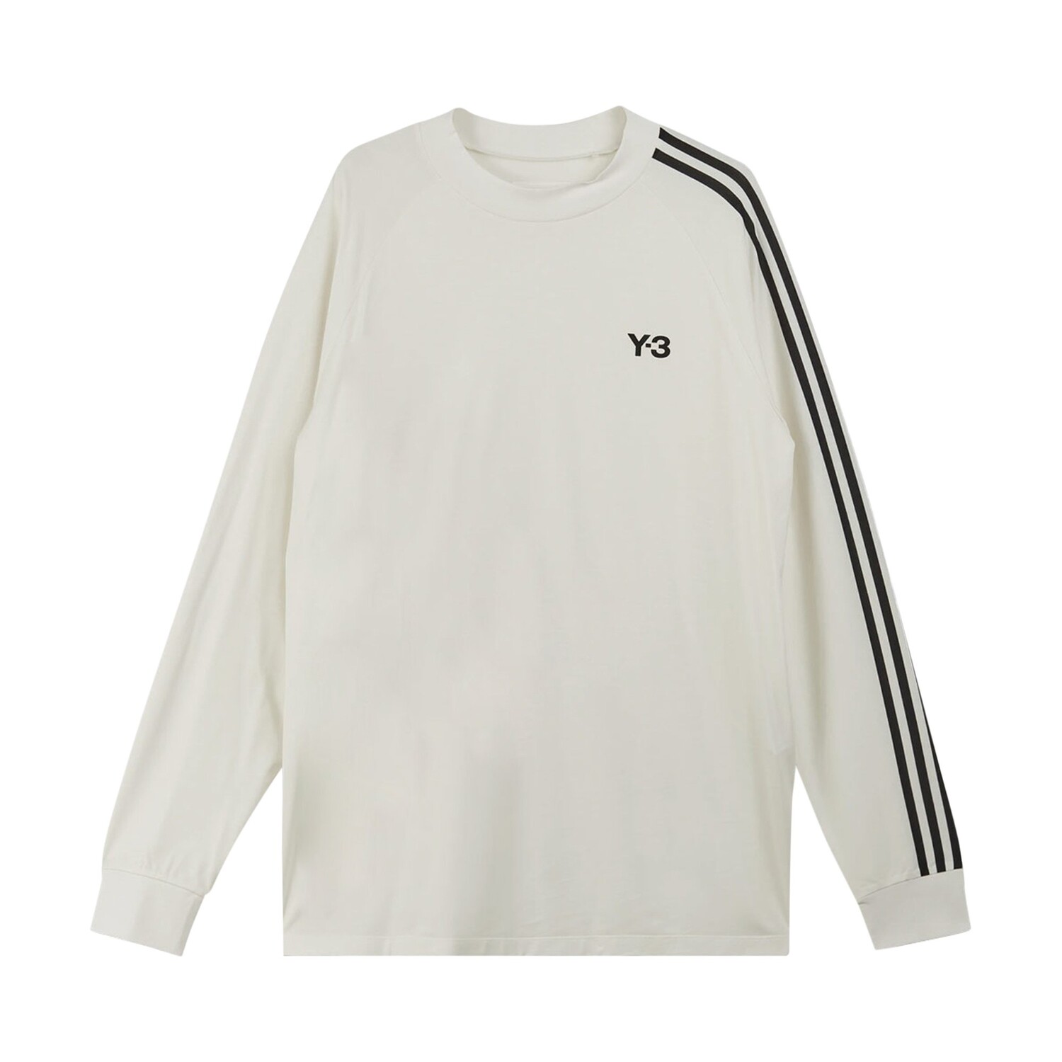

Футболка с длинными рукавами в полоску Y-3 Off White/Black, Серый