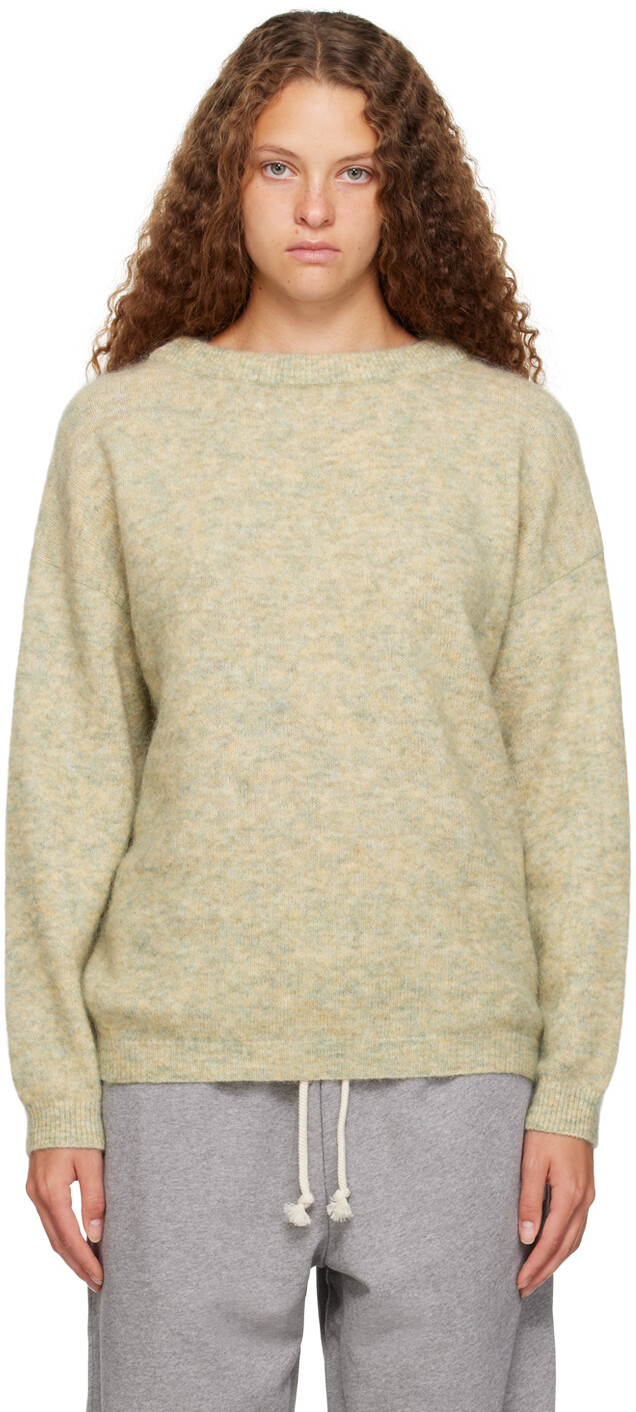 

Зеленый свитер с круглым вырезом Фисташковый Acne Studios