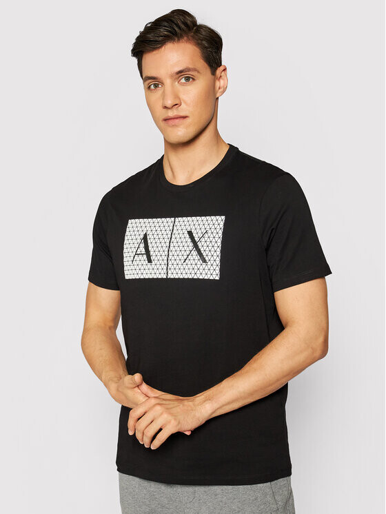 

Футболка узкого кроя Armani Exchange, черный
