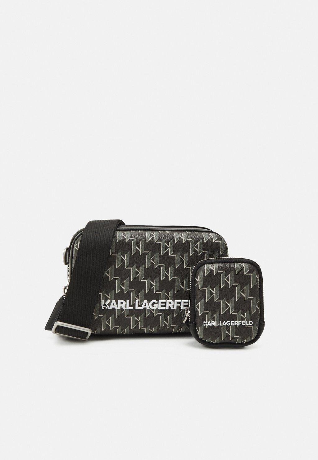 Сумка KARL LAGERFELD KASE CROSSBODY MONOGRAM UNISEX, черный