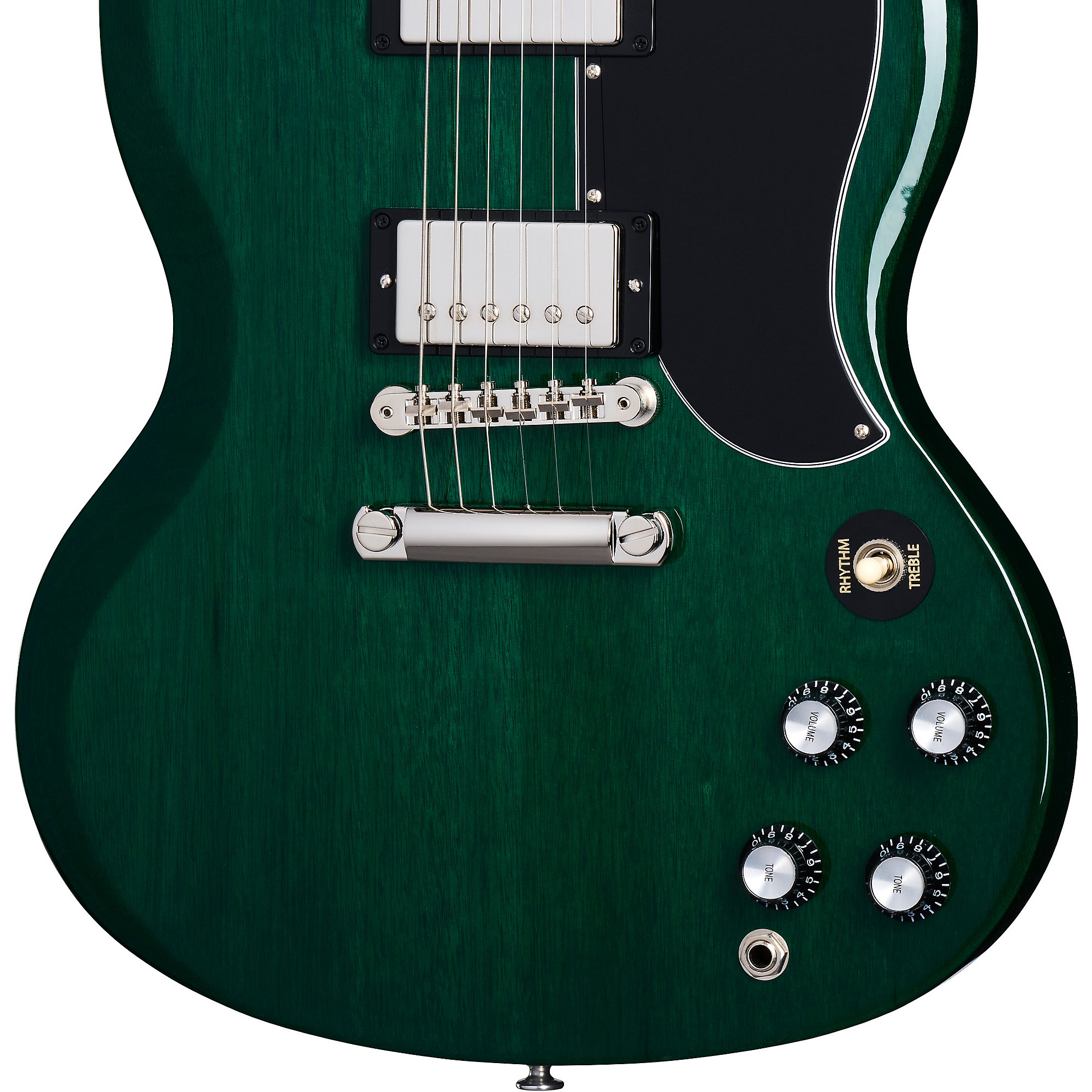 цена Электрогитара Gibson SG Standard '61, полупрозрачная, темно-бирюзовая