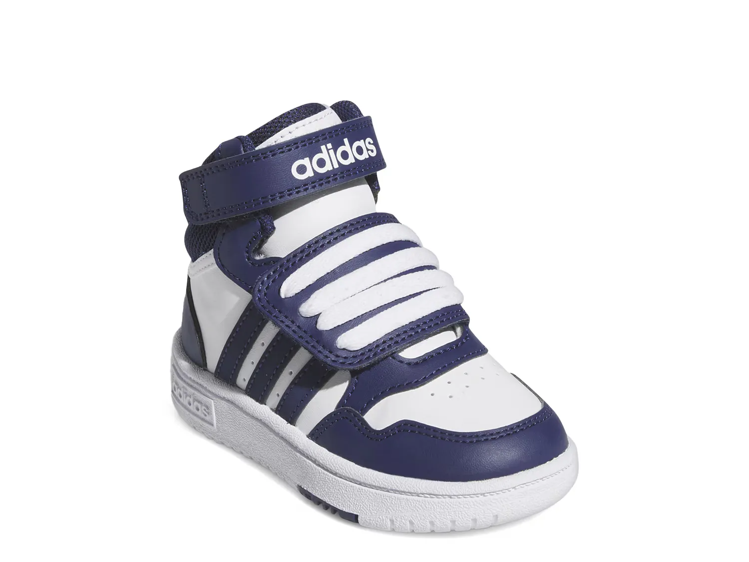 

Кроссовки Hoops 3 Mid Basketball Shoe Adidas, белый/синий