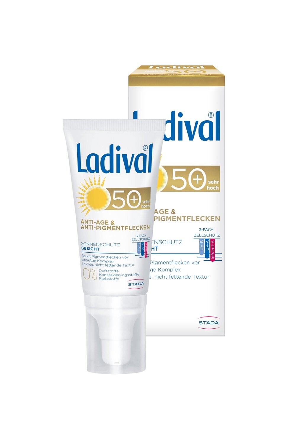 

Защита от солнца SONNENSCHUTZ ANTI-AGE & ANTI PIGMENTFLECKEN CREME LSF 50+ Ladival